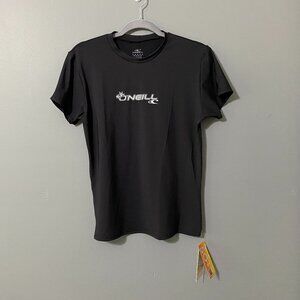 NWT O’Neill Women’s Rash Guard - Size L- Black – 50+ UV Protection
